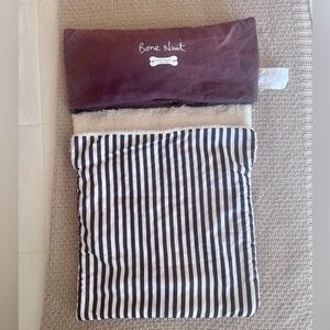 Henri Bendel Bone Nuit Striped Pet Bed Sleeping Bag
